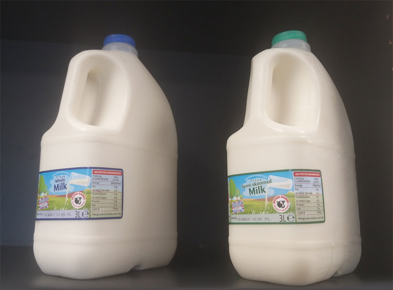 3Ltr Pasteurised and Semi Skimmed milk